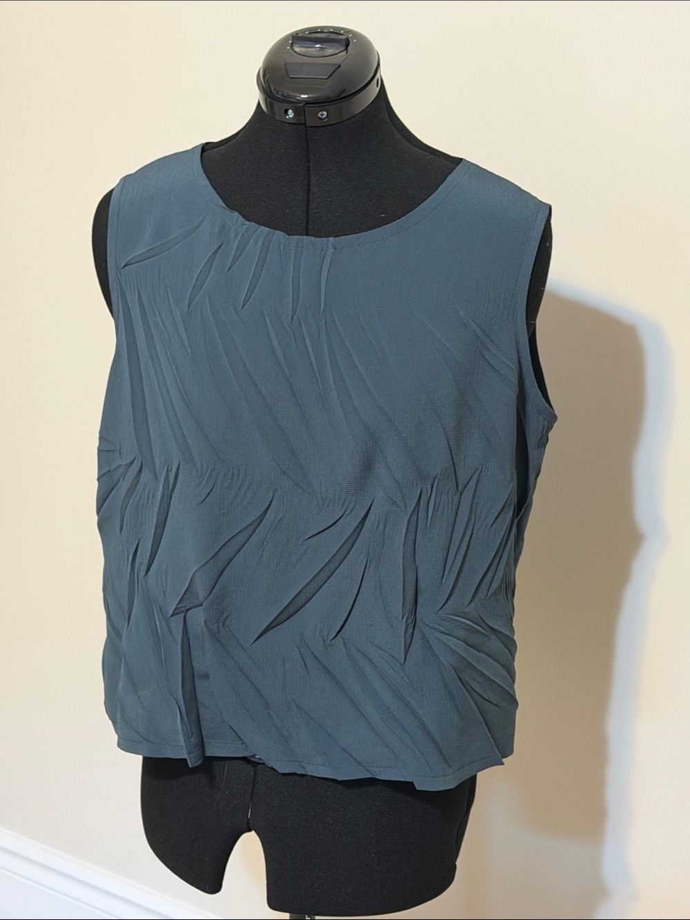 BABETTE  San Francisco Crinkle-Pleated Tank Top Vintage